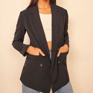Reformation Jenner Double Breasted Blazer Jacket